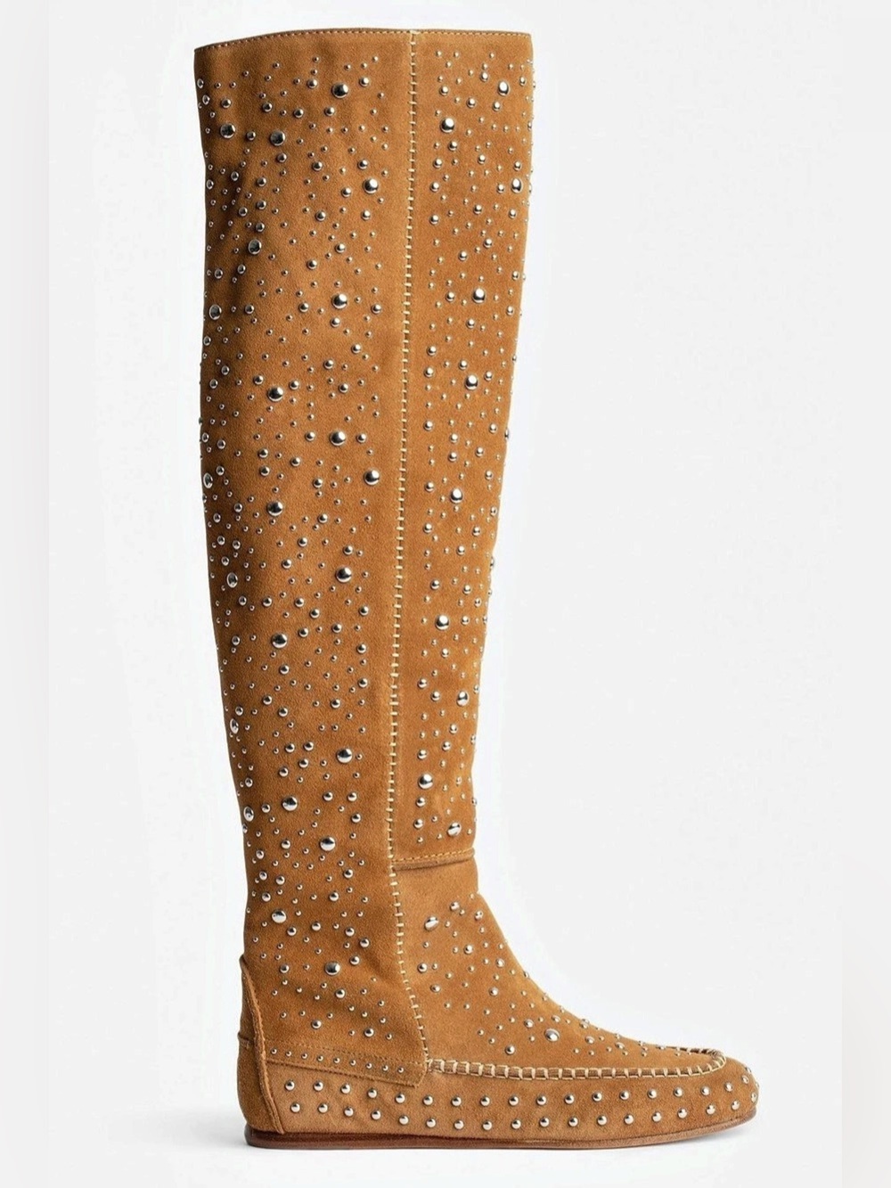 NIB Zadig & Voltaire Studded Over-the-Knee Boots EU 38